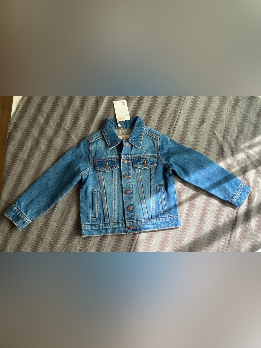 Quince Kids Indigo Blue Denim Jacket